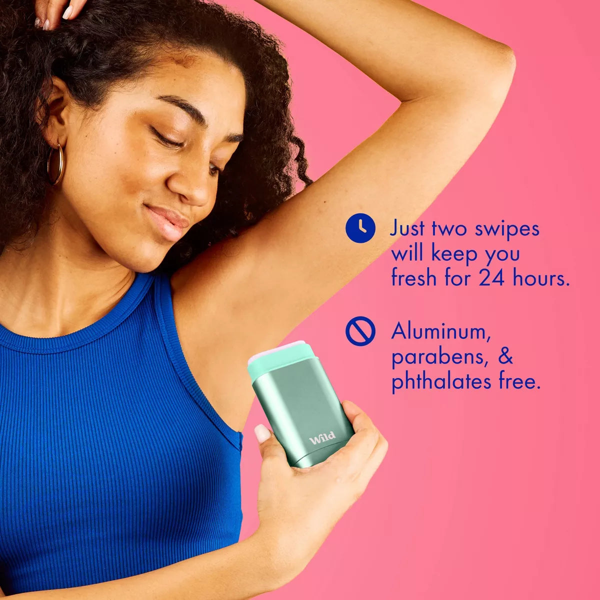 Wild Cosmetics Cream Deodorant Refill - Honey & Cactus Flower with Bee Case - Aluminum-Free 5.29Oz